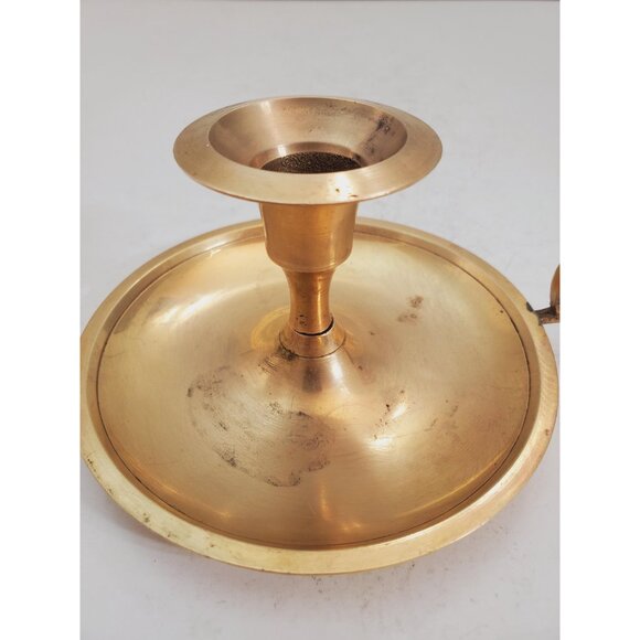 Vintage Brass Candle Holder - Brass Candlestick Holder - Brass Chamberst… - Picture 3 of 10